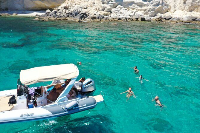Cagliari Boat Tour 4 Stops .Possible Sighting of Dolphins - A Real Value for Money