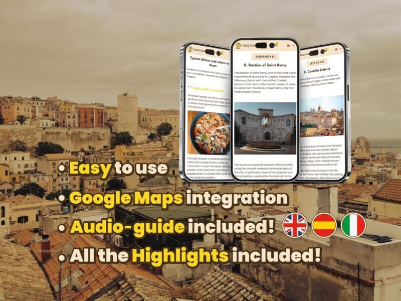 Cagliari: digital guide made with a local for a walking tour - Key Points