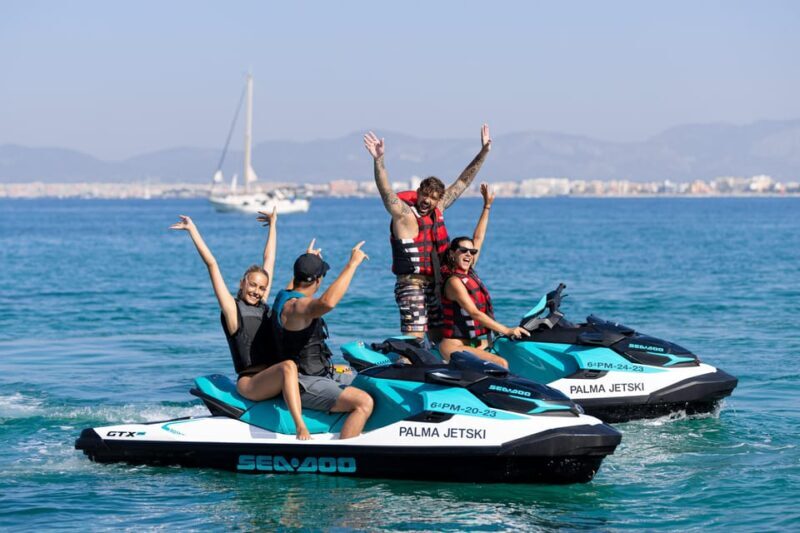 Calanova: Doble Jet Ski excursion with guide - A Close Look at the Mallorca Jet Ski Experience