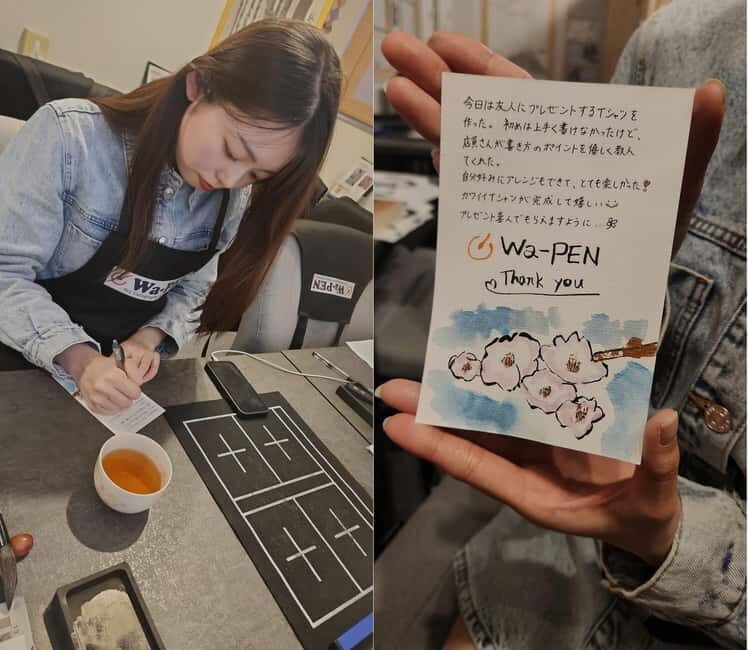 Calligraphy & print your calligraphy on a T-shirt. - Engaging Overview of the Calligraphy & T-shirt Printing Experience in Honshu