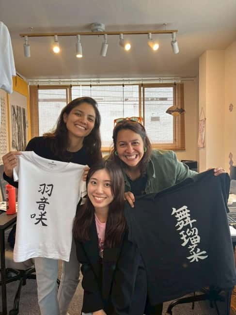 Calligraphy & print your calligraphy on a T-shirt. - Practical Details and Tips for Participants