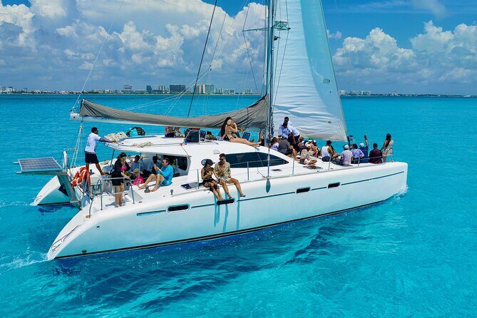 Cancún Catamaran to Isla Mujeres + Snorkel, Open Bar & Lunch - A Fun and Flavorful Day on the Caribbean’s Best Catamaran to Isla Mujeres
