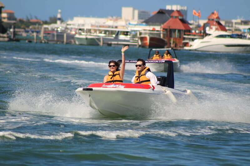 Cancun: Jungle Tour Adventure with Speedboat and Snorkeling. - Key Points