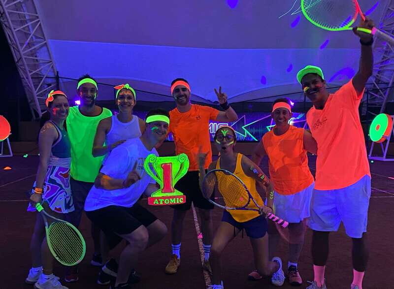 Cancun: Tennis Black-light Experience at RN Tennis Centre - Discovering the Glow of Cancun’s Night Tennis