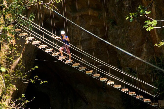 Canyon Canopy Tour: Zip line, rappel, rock climb,Tarzan swing, hanging bridge - Key Points