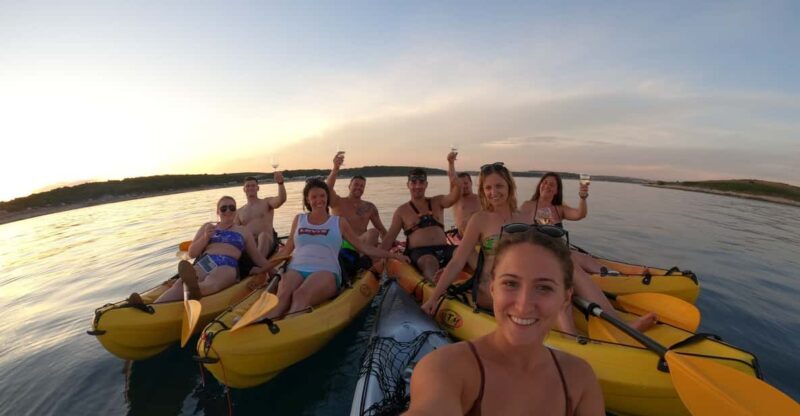 Cape Kamenjak: Sunset Kayak/SUP Wine Tour - Key Points
