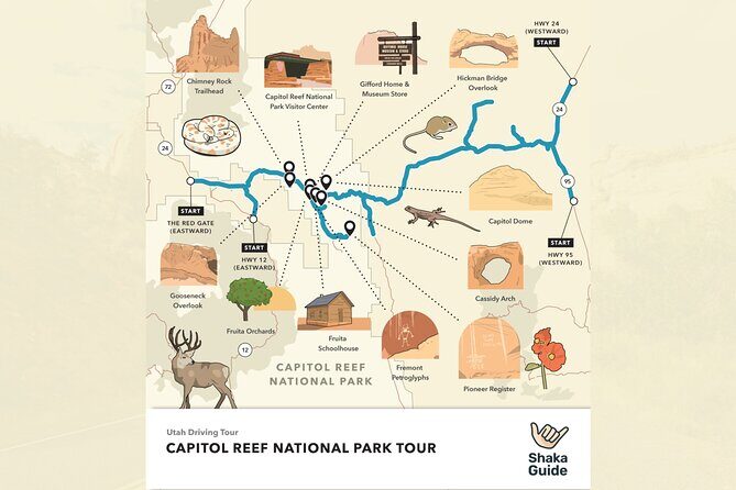 Capitol Reef National Park Self-Guided Audio Tour - Key Points