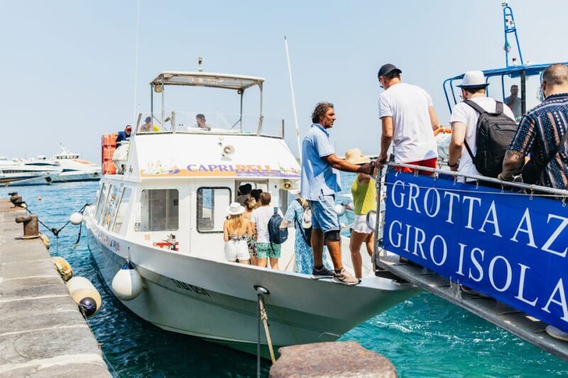 Capri: Island Boat Tour and Optional Blue Grotto Visit - Key Points
