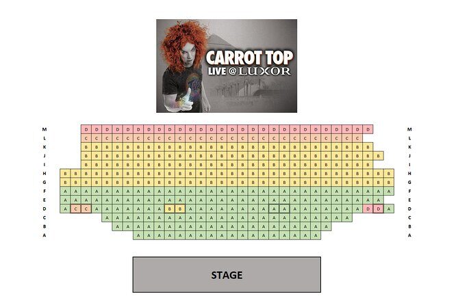 Carrot Top at the Luxor Hotel and Casino - Authentic Experiences from Visitors