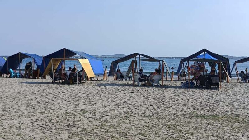 Cartagena: SUN TENT and CHAIRS on the Castillogrande beach - Key Points