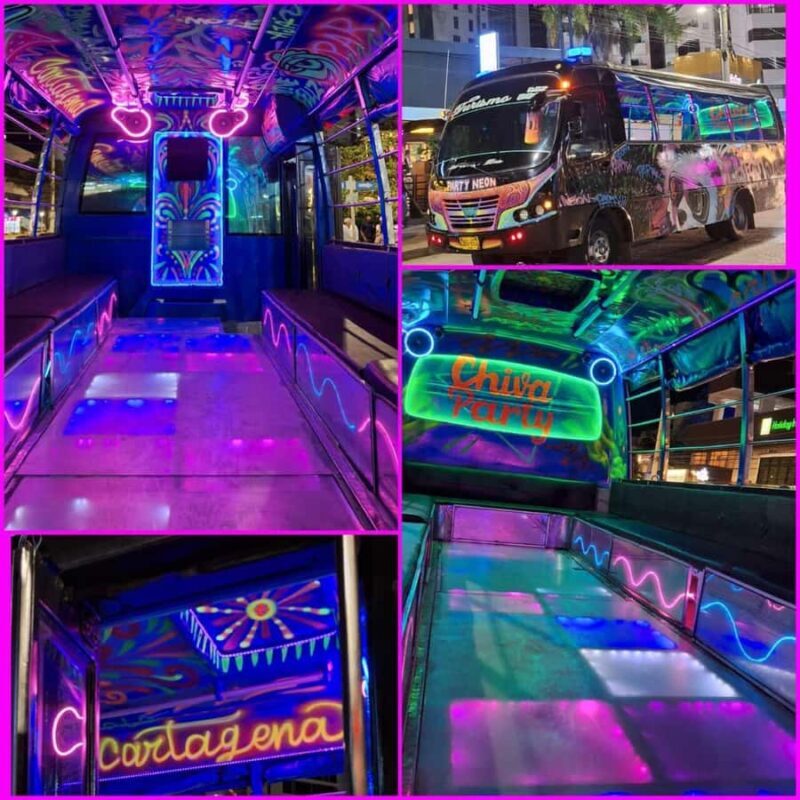 CARTAGENA: Super party in typical chiva with entertainer for 2 hours and disco! - Key Points