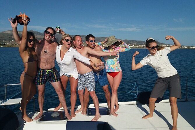 Catamaran Semi Cruise Paros Antiparos includes Food and Drinks - Key Points