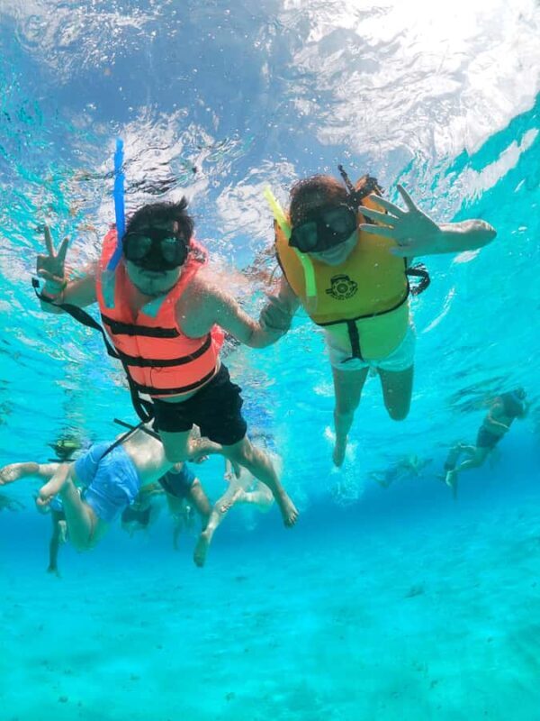 Catamaran with a slide in Cozumel El Cielo, Cielito, and Palancar Reef - A Full Review of the Cozumel Catamaran Tour with a Slide