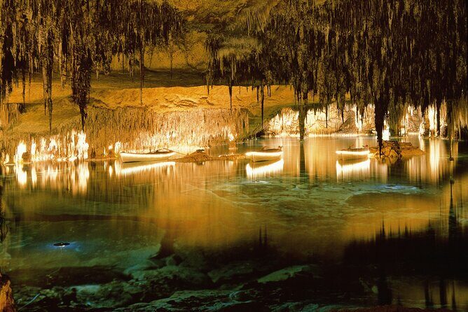 Caves Drach Boat Trip from Alcudia with Return Bus and Tickets - Key Points