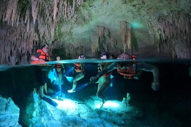 Cenote Cave and Yalku Lagoon Snorkeling - Key Points
