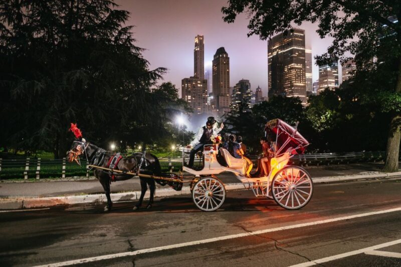 Central Park, Rockefeller & Times Carriage Ride (4 Adults) - A Classic NYC Experience with a Cozy Twist