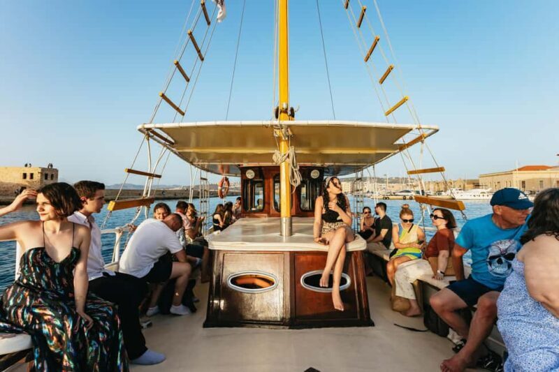 Chania: Sunset Boat Cruise with Guide - The Experience on Deck