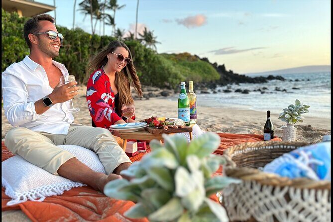 Charcuterie Board and Sunset at Pristine Beach with Photos - A Sunset Picnic on Maui’s Hidden Beach: An Authentic and Romantic Experience