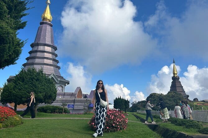 Chiang Mai Full Day Tour: Elephant Sanctuary, Waterfall & Sights - Scenic Highlights: Waterfalls and the Highest Point in Thailand