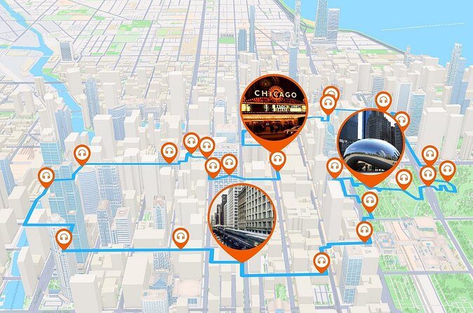 Chicago Audio Guided Walking Tour 3h and 25 Audio Commentaries - FAQs