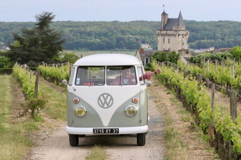 Chinon Vintage Tour: Tour the town in a Combi VW - In The Sum Up
