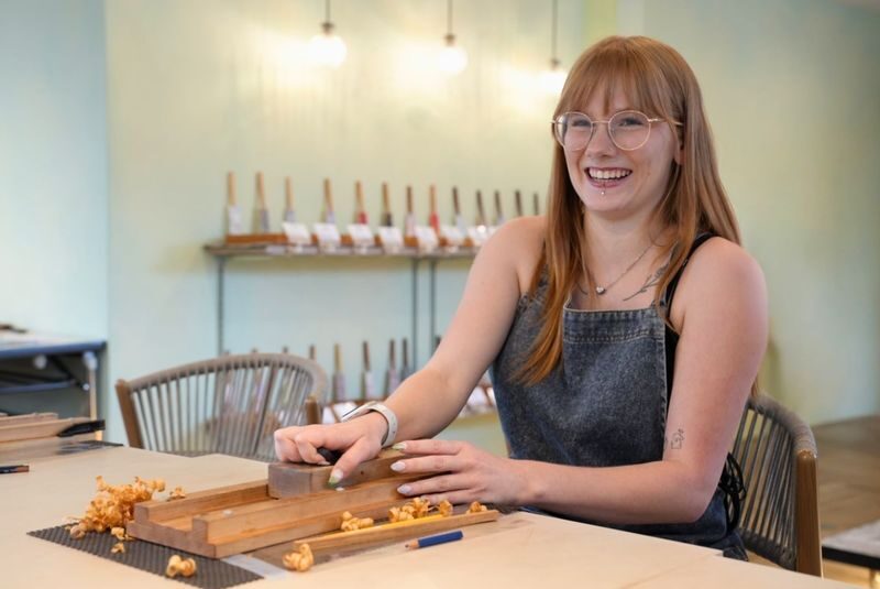 Chopstick Making in Osaka - Shaping and sanding: the hands-on middle