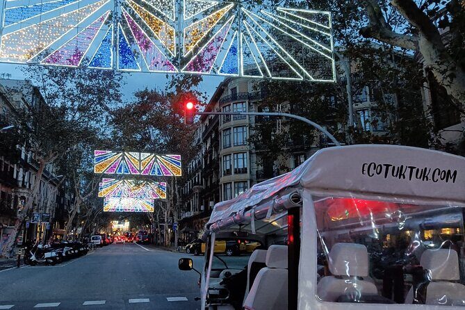 Christmas Lights Tour of Barcelona in Private Eco Tuk Tuk - Experiencing Barcelona’s Christmas Lights on a Private Tuk Tuk