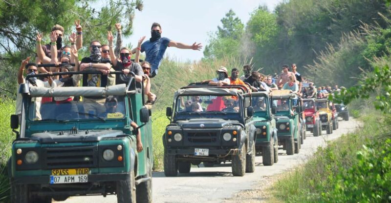 City of Side: Jeep Safari & Green Lake Boat Trip with Lunch - Key Points