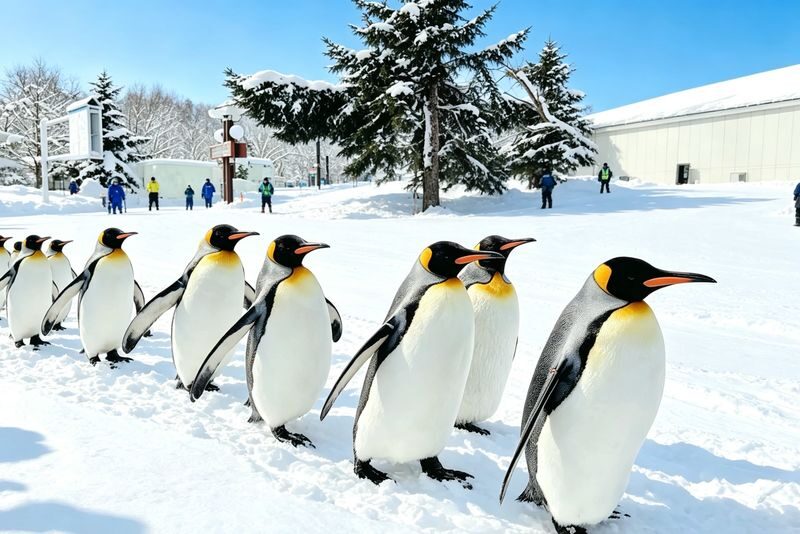 Classic Hokkaido One-Day Tour: Asahiyama Zoo & Ken & Mary Tree & Shirahige Waterfall & Biei Shirogane Blue Pond & Ningle Terrace - Two hours among Asahiyama Zoo’s animal habitats