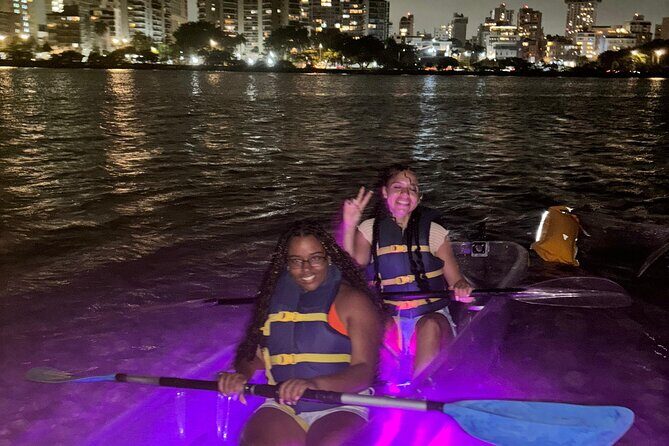 Clear LED Kayaking in Condado Lagoon - Key Points