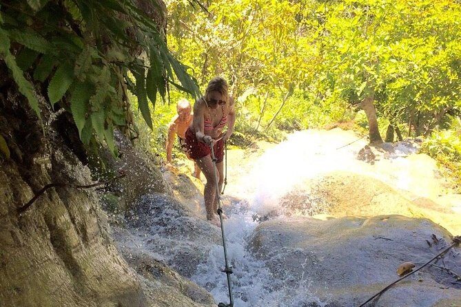 Climb Sticky Waterfall Like a Spiderman - Transportation & Duration