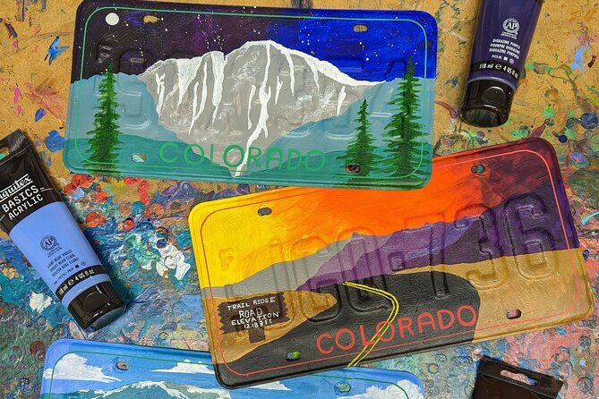 Colorado or Bust! Painted License Plate Class - A Closer Look at the Colorado or Bust! Class Experience