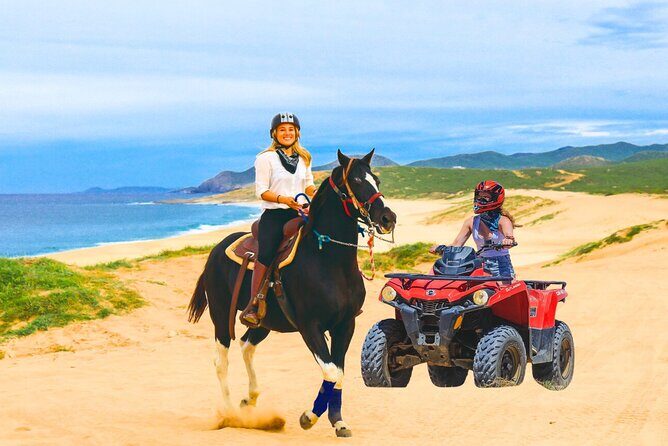 Combo 2x1 in Cabo San Lucas Horseback riding and ATV adventure - Key Points