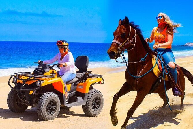 Combo Horseback Beach Ride & ATV Adventure. Tequila Tasting - A Deep Dive into the Cabo Combo Horseback & ATV Tour