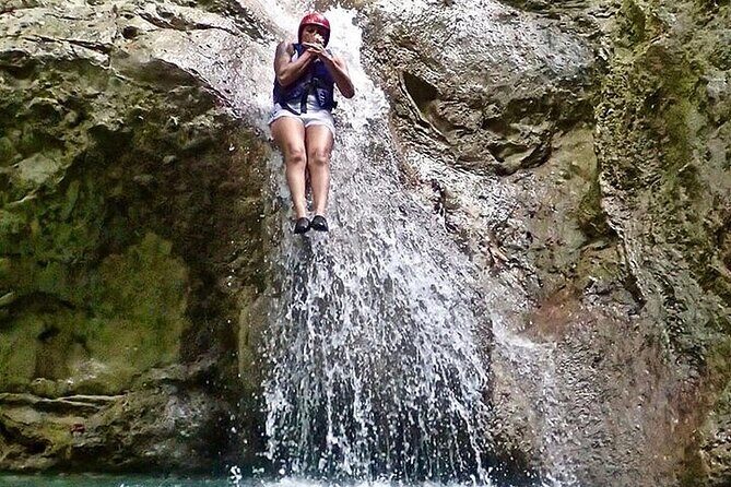 Combo : Waterfall and ATV off road four wheelerfrom amber cove DR - Key Points