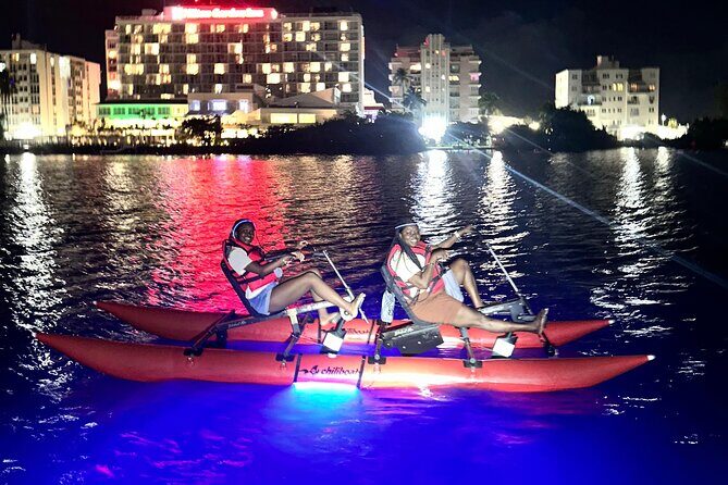 Condado Lagoon Night Tour  Chiliboats Waterbike - Key Points