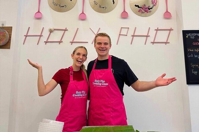 Cook 4 Local Vietnamese Dishes In Pink-themed Class & Market Tour - Key Points