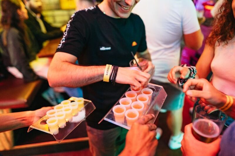 Copenhagen: Guided Party Pub Crawl with 4 Shots and 1 Drink - Key Points