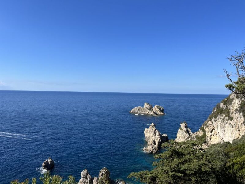 Corfu: Palaiokastritsa, Mouse Island, and Old Town Tour - Paleokastritsa: A Coastal Gem with Mythic Roots