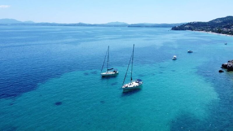 Corfu:Private Sailing Cruise to the Caves of northeast coast - The Journey Begins