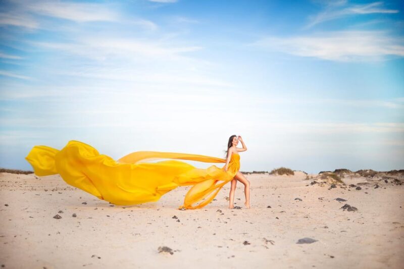 Corralejo: Private Flying Dress Photoshoot - An In-Depth Look at the Corralejo Flying Dress Photoshoot