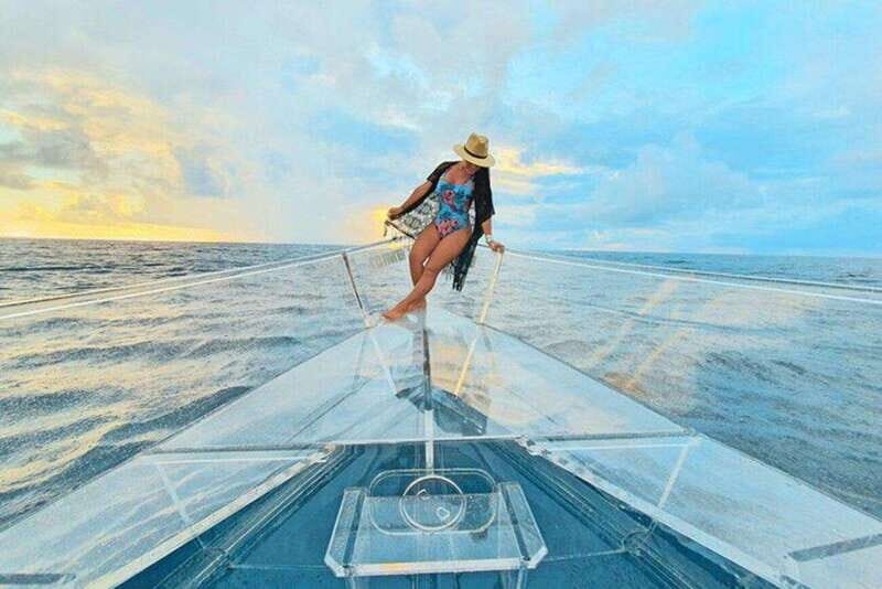 Cozumel: Clearboat in Cozumel + Snorkel + Refreshments!! - Cozumel’s Transparent Boat Adventure: Snorkel, Reefs, and Refreshing Views