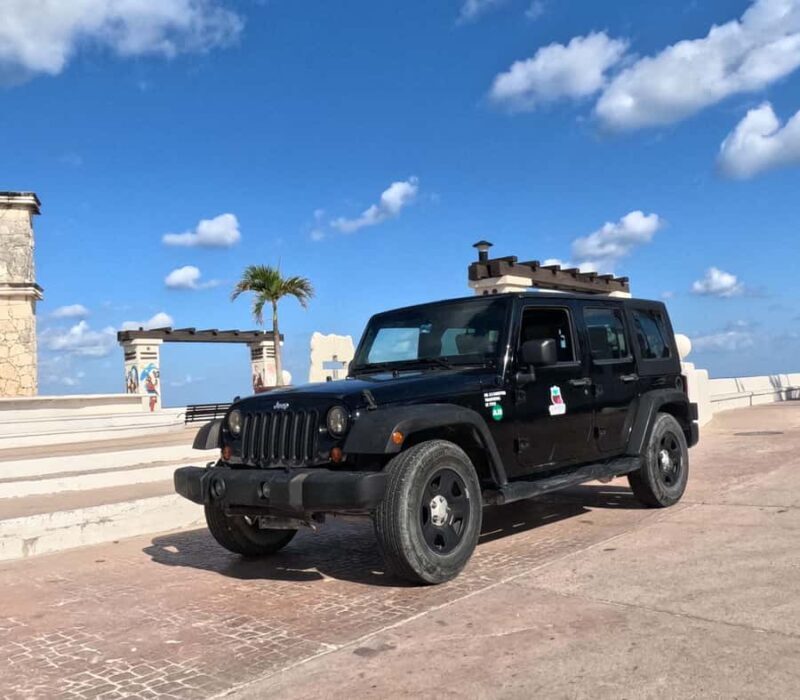 Cozumel: Private Jeep & ATV Tour to Jade Cavern w Snorkeling - Beach Break at Coco’s Beach Club