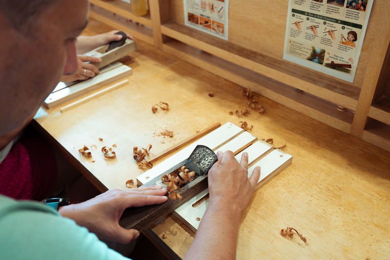 Crafting Your Own Chopsticks in Shinjuku - Sanding and oiling make the souvenir yours