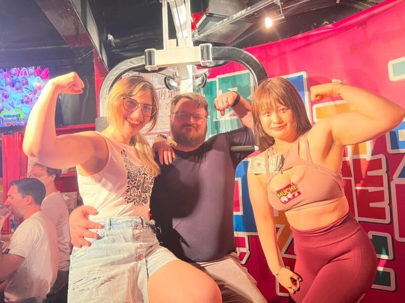 Crazy timeMuscle Girls + Alcohol + Object Destruction Tour! - Key Points