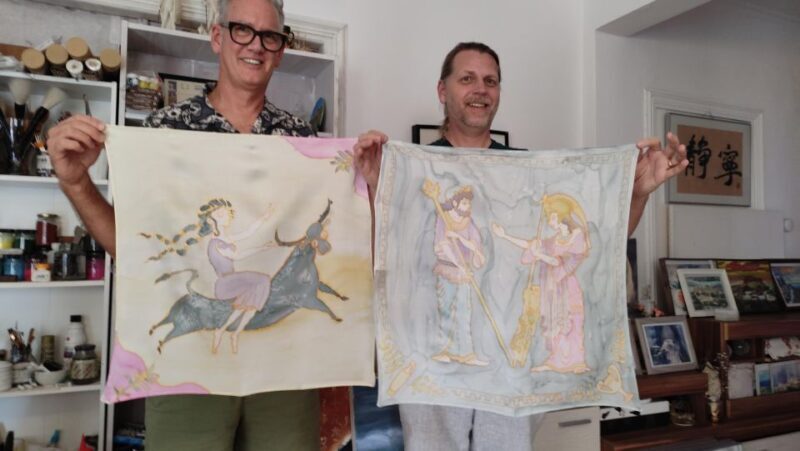 Create your own Greek Silk Scarf Souvenirs - The Value of the Experience