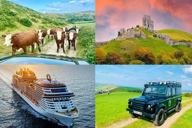 CRUISE SHIP SPECIAL- JEEP SAFARI - PRIVATE GUIDED TOUR (8 Hours) - Exploring Dorset’s Jurassic Coast in Style