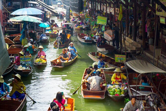 Damnoen Saduak Floating Market & Maeklong Railway From Bangkok - Key Points