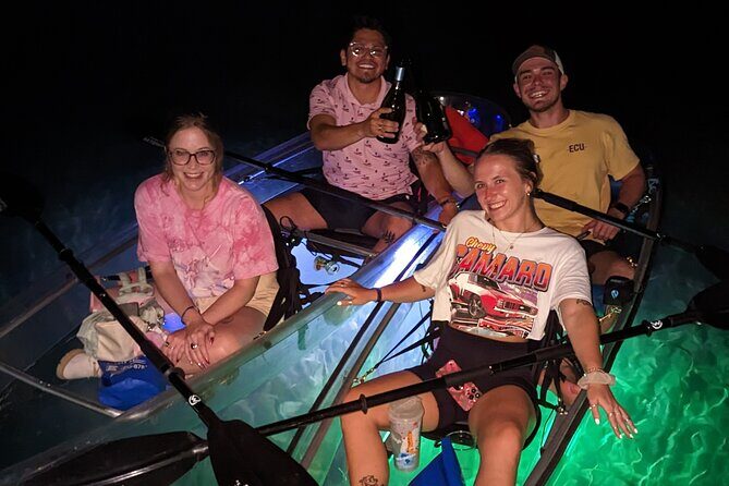 Date Night LED Glow Clear Kayak or Clear Paddleboard & Champagne - Experience Orlando’s Unique Date Night on a Glowing Kayak or Paddleboard
