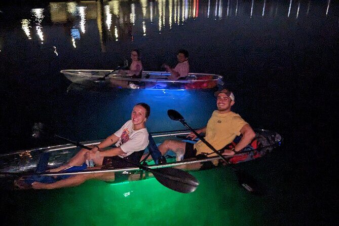 Date Night LED Glow Clear Kayak or Clear Paddleboard & Champagne - FAQs